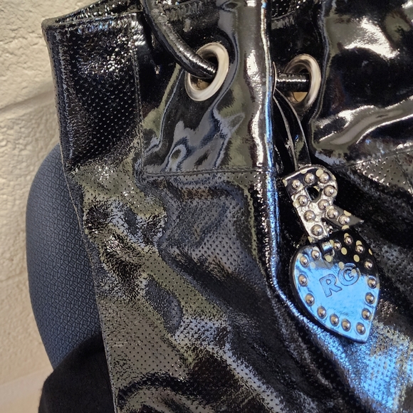 Roberta Gandolfi patent black bag - Picture 15 of 16